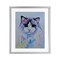 Stupell Industries Pastel Cat with Blue Eyes Framed Print Under Glass, design by Tatiana Roberts